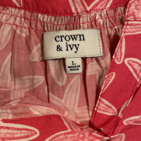 Crown & Ivy Starfish Pattern Girls Size Large 12-14. EUC - Picture 4 of 7